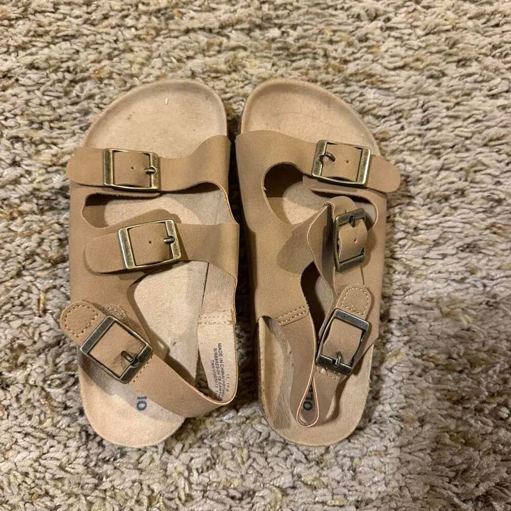 Old Navy Kids Tan Buckle Sandals Size 11